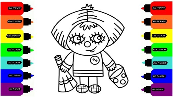 Домовенок раскраска