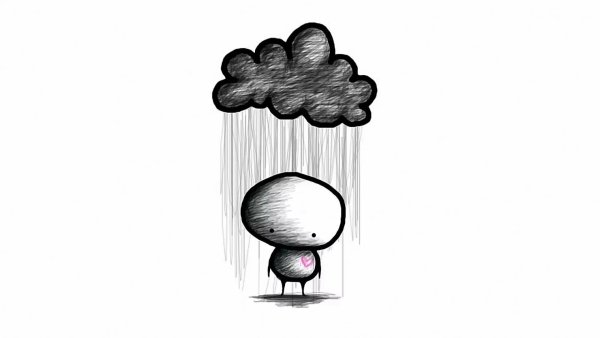 Рисунки карандашом грустные