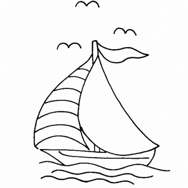 Кораблик карандашом легко