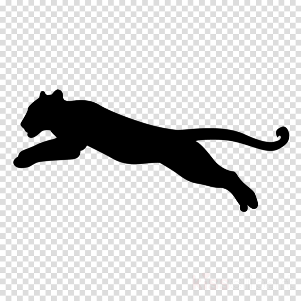 Пантера чёрная контур