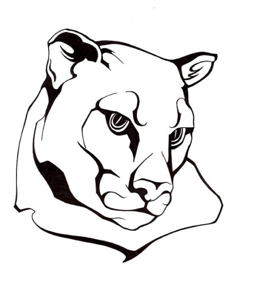 Стилизованное изображение пантеры