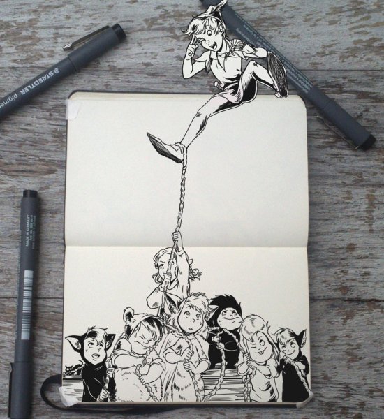 Маленькие рисунки для скеч бука