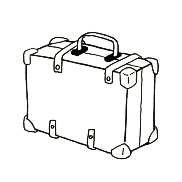 Чемодан раскраска