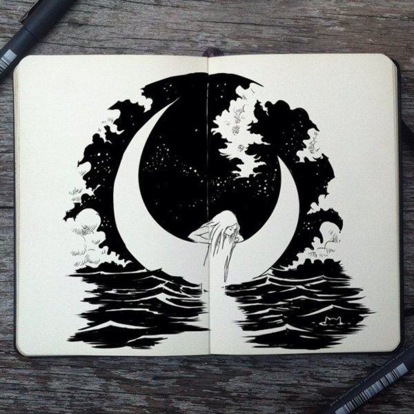 Рисунки в стиле полароид для срисовки