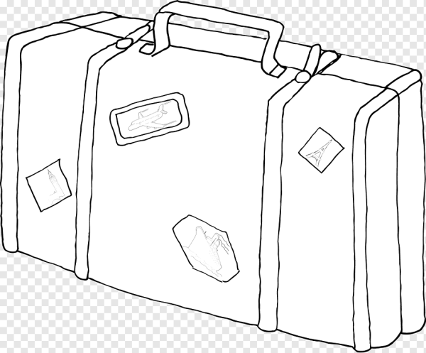 Чемодан поэтапное рисование