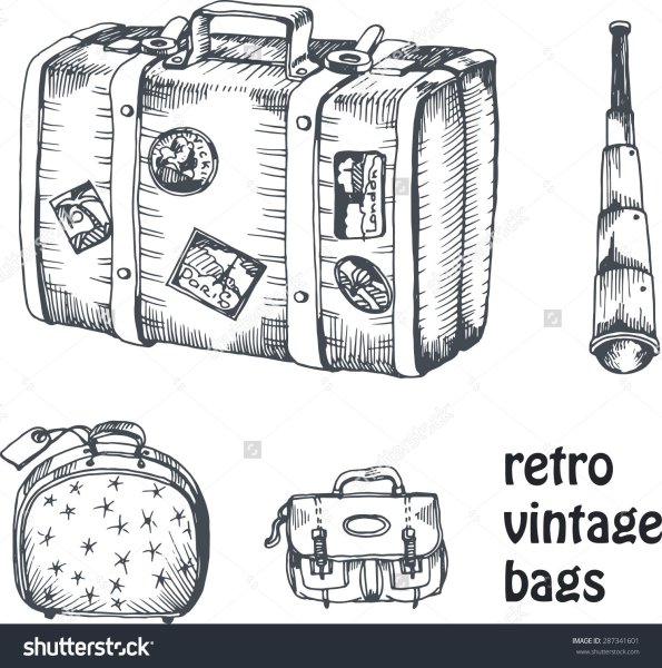 Чемодан набросок