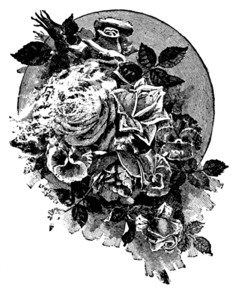 Розы монохром для декупажа