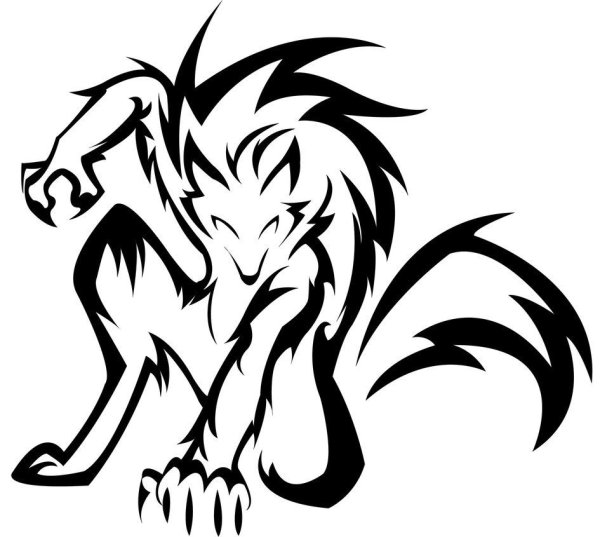 Знак оборотня тату