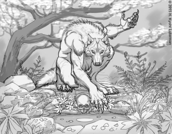 Оборотень эскиз