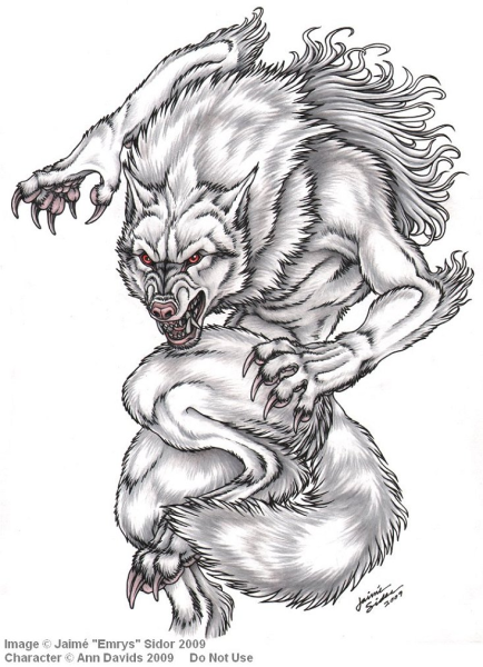 Волколак тату эскиз