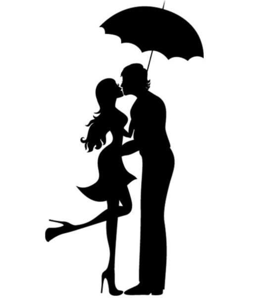 Силуэты влюбленных