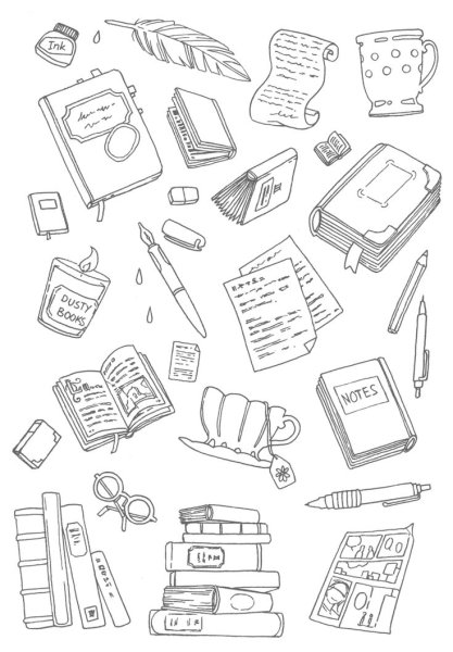 Раскраска школьные принадлежности для детей