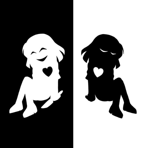 Наклейки андертейл черно белые