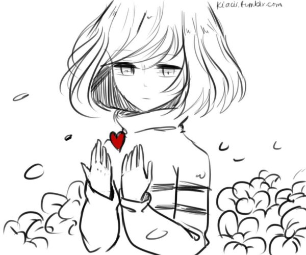 Чара андертейл черно белая