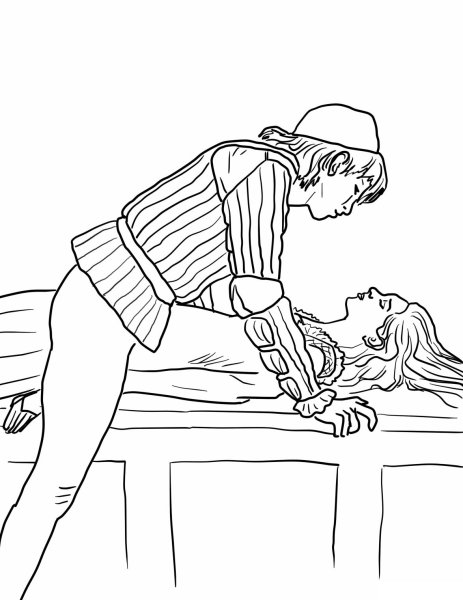 Ромео и Джульетта силуэты