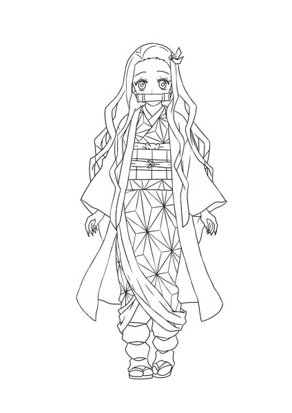 Раскраска Незуко аниме