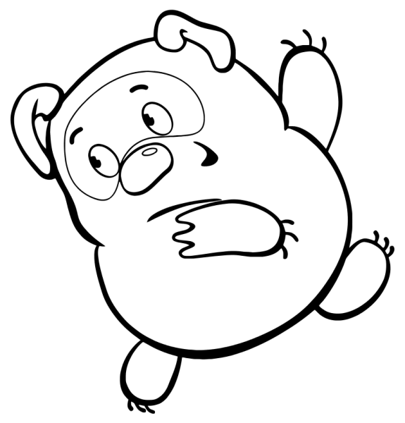 Винни пух раскраска для детей