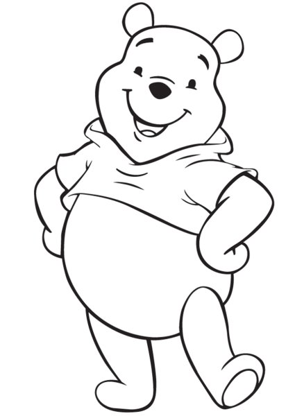 Мишка Винни пух Дисней раскраска