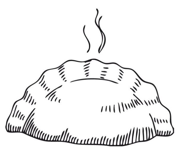 Пирожки раскраска для детей