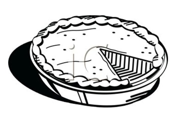 Пирог раскраска