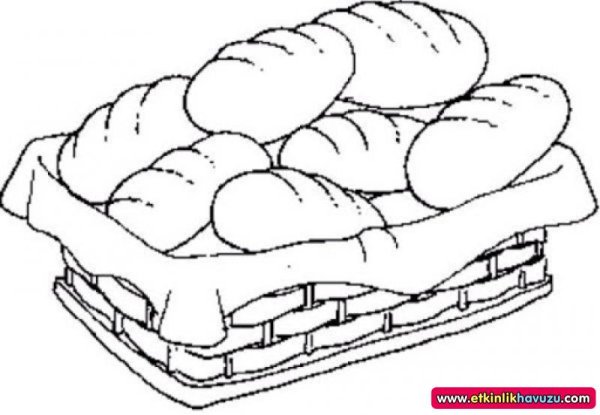 Раскраска хлебобулочные изделия для детей