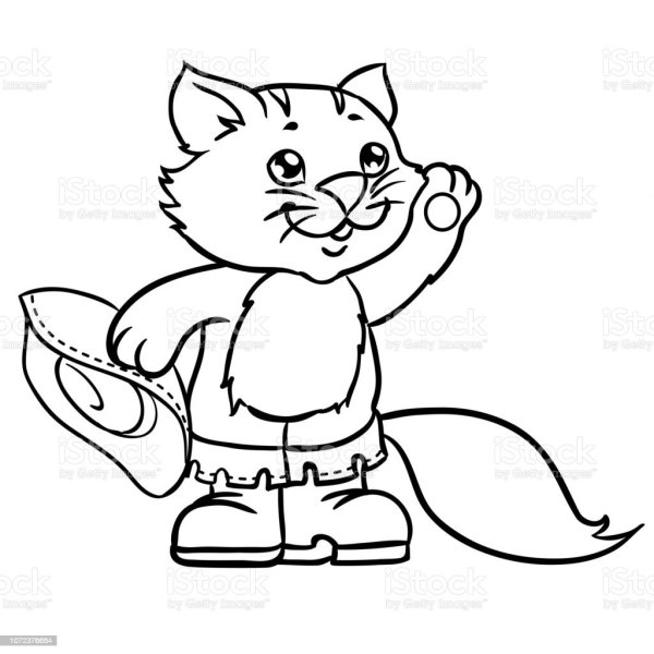 Кот в сапогах Шрек раскраска