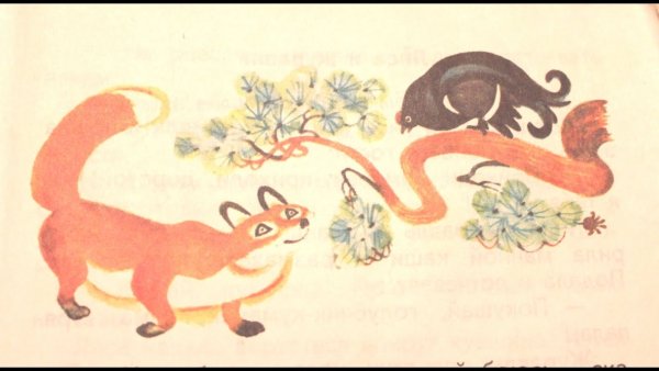 Рисунок к сказке лиса и тетерев