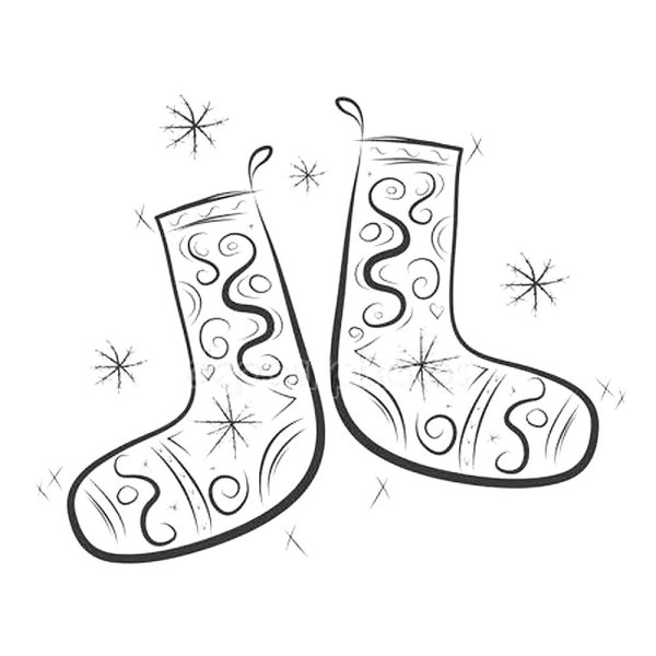 Силуэт валенок для детей