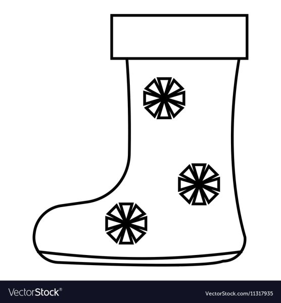 Валенки рисунок вид спереди