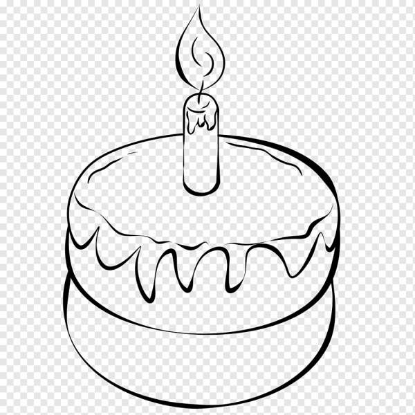 Торт рисунок контур