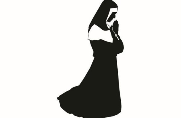 Монашка в профиль