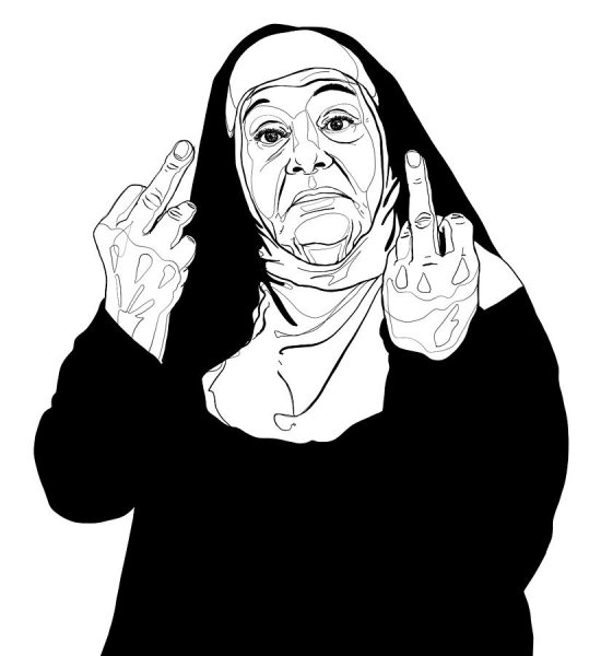 Рисовать монашку