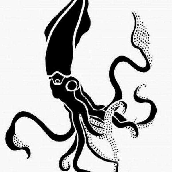 Осьминог картинка раскраска