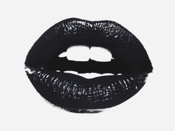Губы силуэт