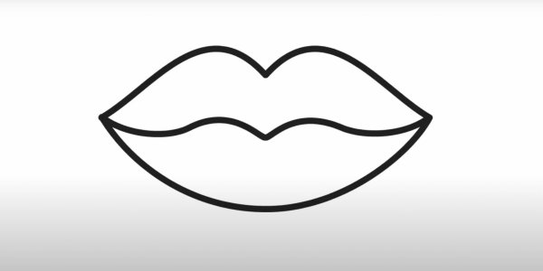 Губы мужские для раскра