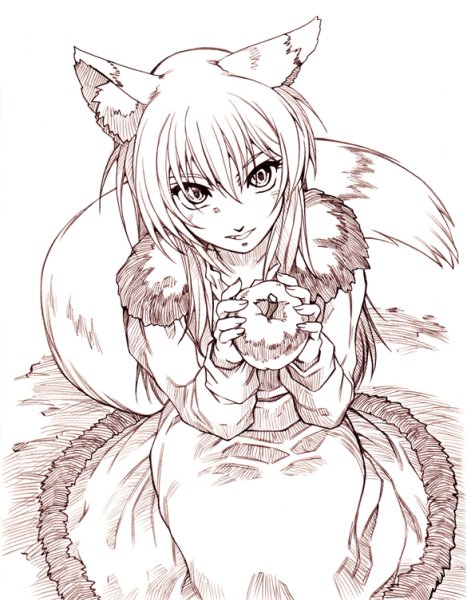 Холо волчица и пряности карандашом