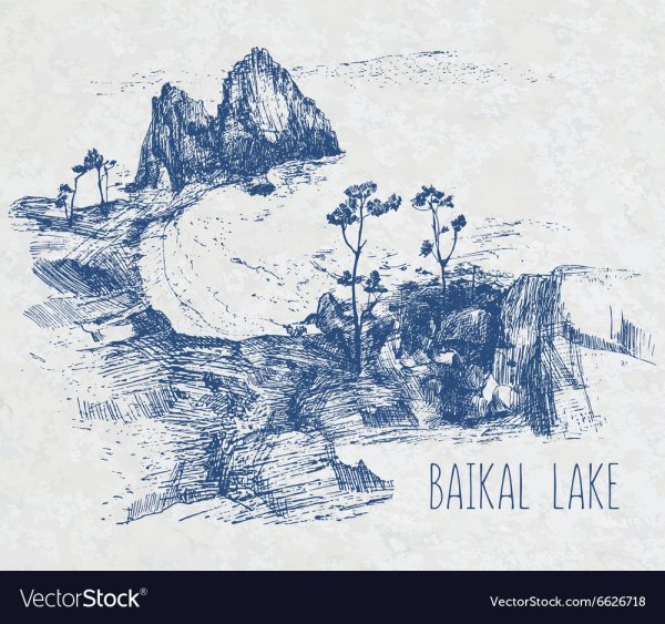 Иллюстрации Графика Байкал