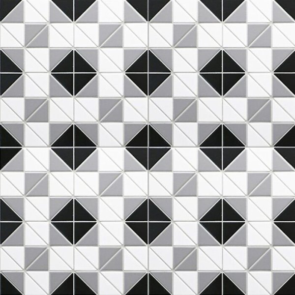 Плитка черно белая геометрия
