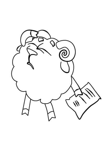 Раскраска Смешарики Бараш