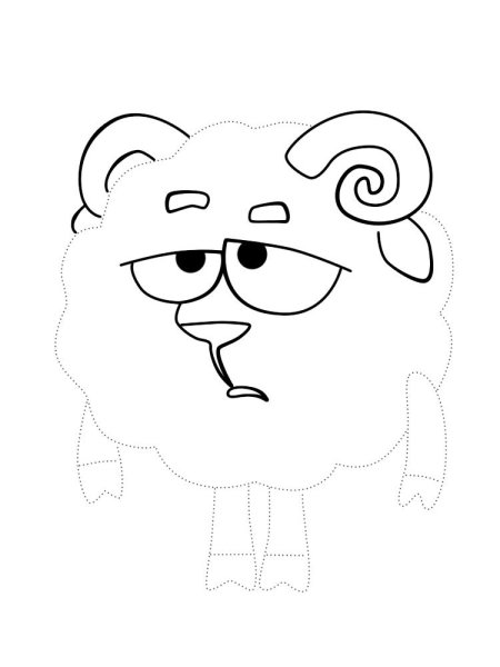 Бараш из смешариков раскраска