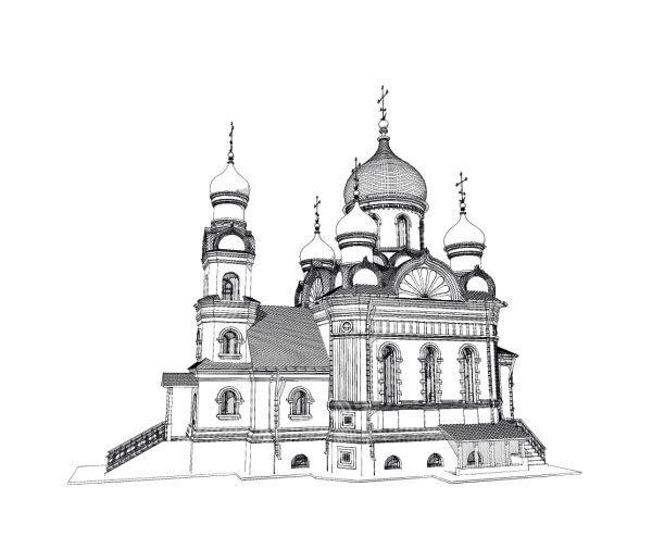 Рыбинск Спасо-Преображенский собор эскиз