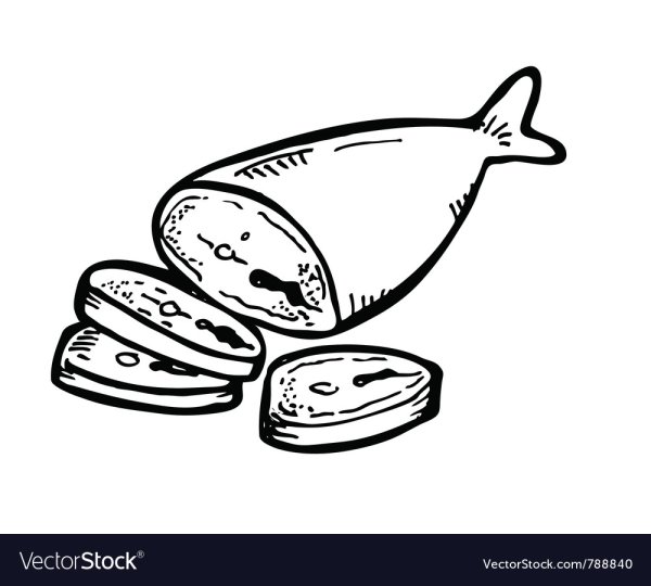 Мясо рыба раскраска