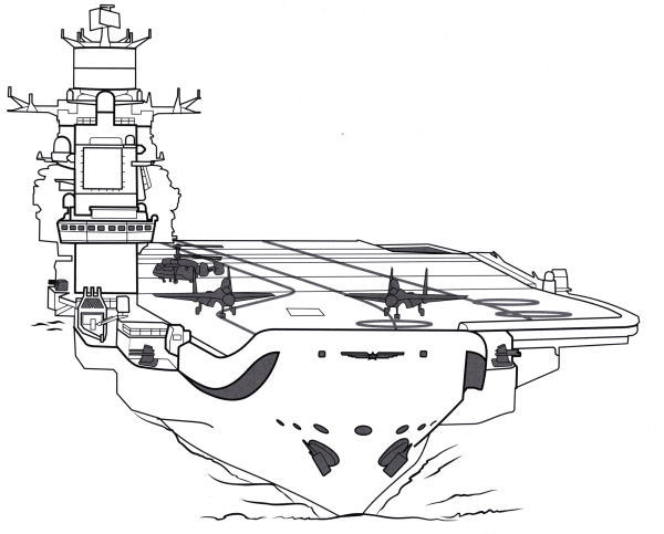 Авианосец Адмирал Кузнецов раскраска