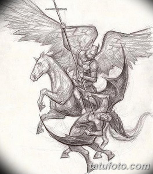 Татуировка Святого Георгия Уастырджи