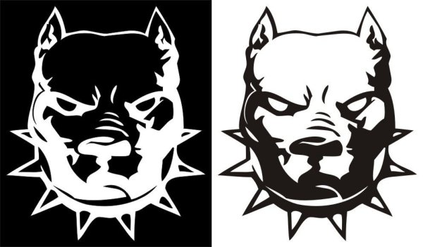 Наклейка питбуль