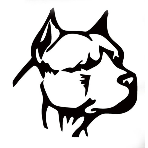 Логотип стаффордширского терьера