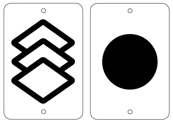 Черно белые фигуры для младенцев