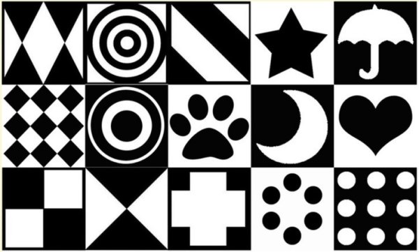 Черно белые фигуры