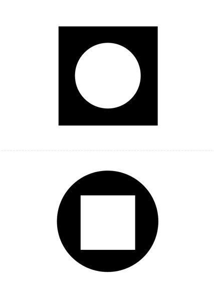 Черно белые фигуры для младенцев