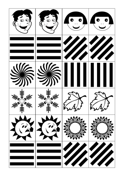 Карточки для развития зрения